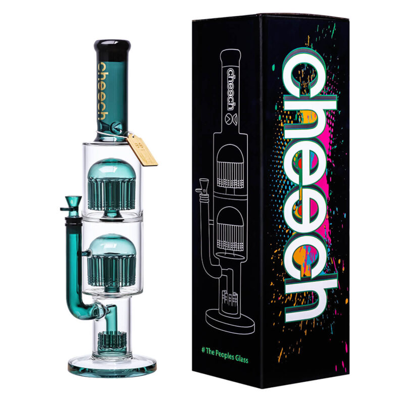 Best Cyan Color Giant Sequoia Glass Smoking Water Pipes Online
