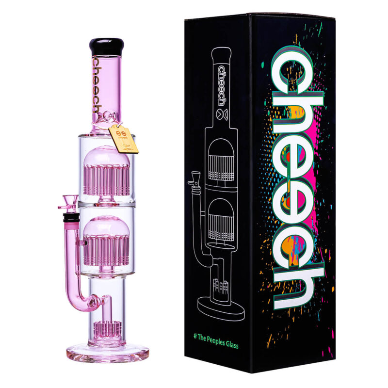 The Pink Color Giant Sequoia Glass Smoking Water Pipes From Factory