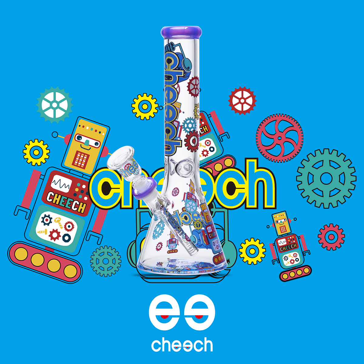 14" Robot Bong Engineered For Giggles - Image 5