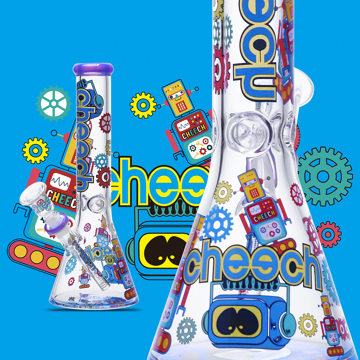 14" Robot Bong Engineered For Giggles - Image 4