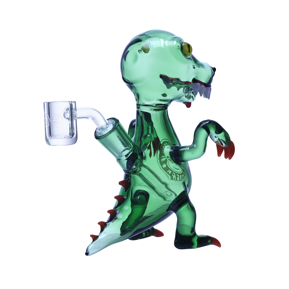 6" Playful glass dinosaur dab rig - Image 2