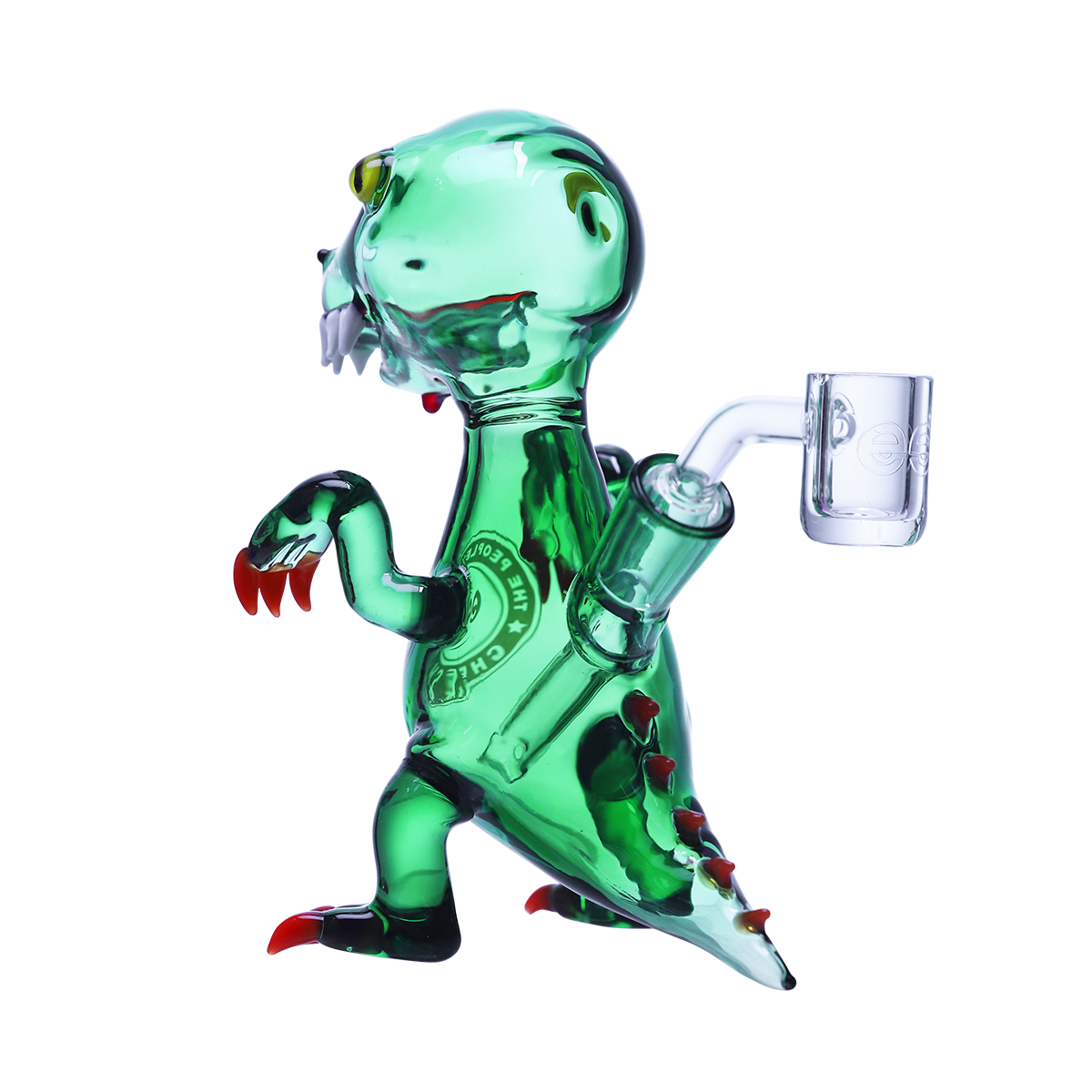 6" Playful glass dinosaur dab rig - Image 11