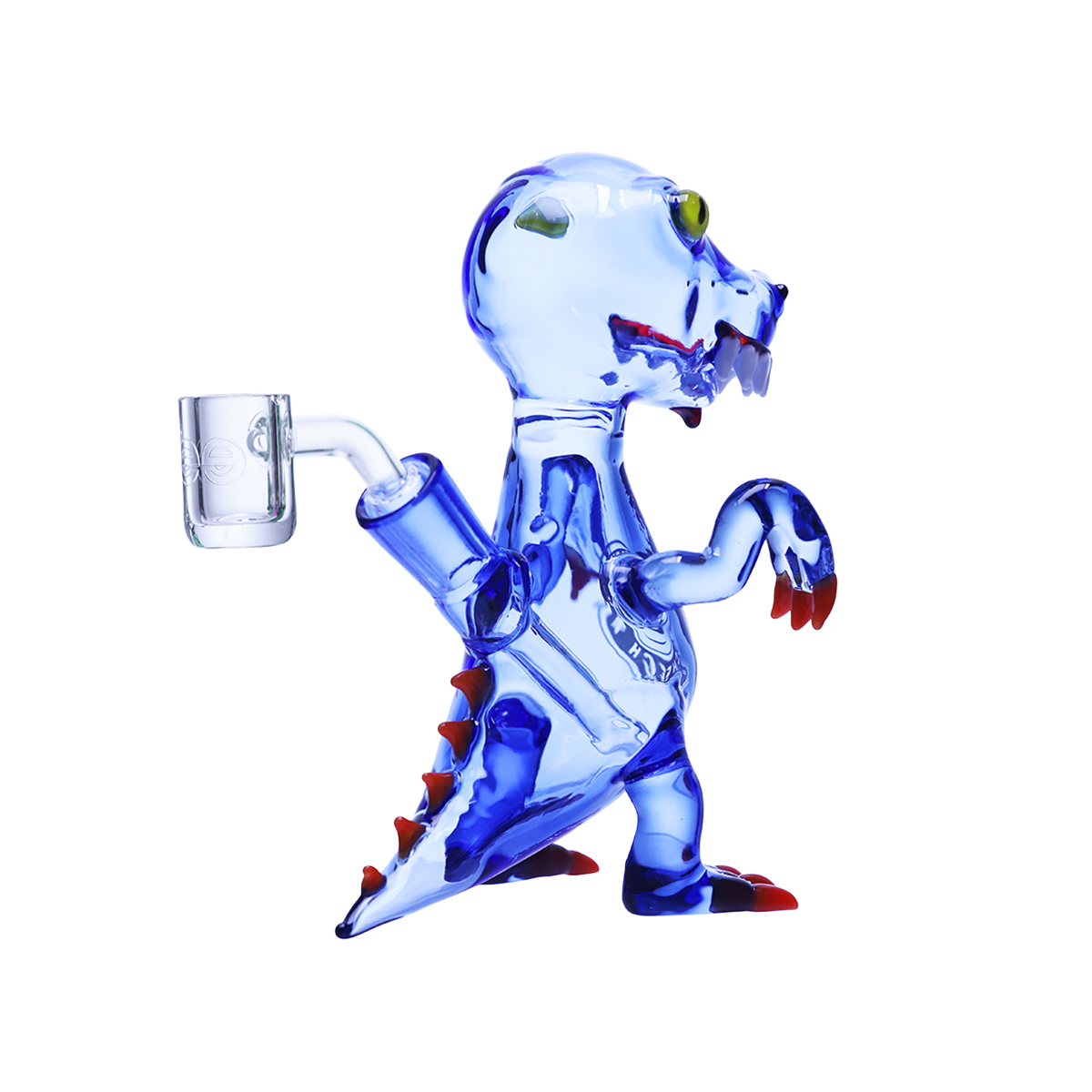 6" Playful glass dinosaur dab rig - Image 9