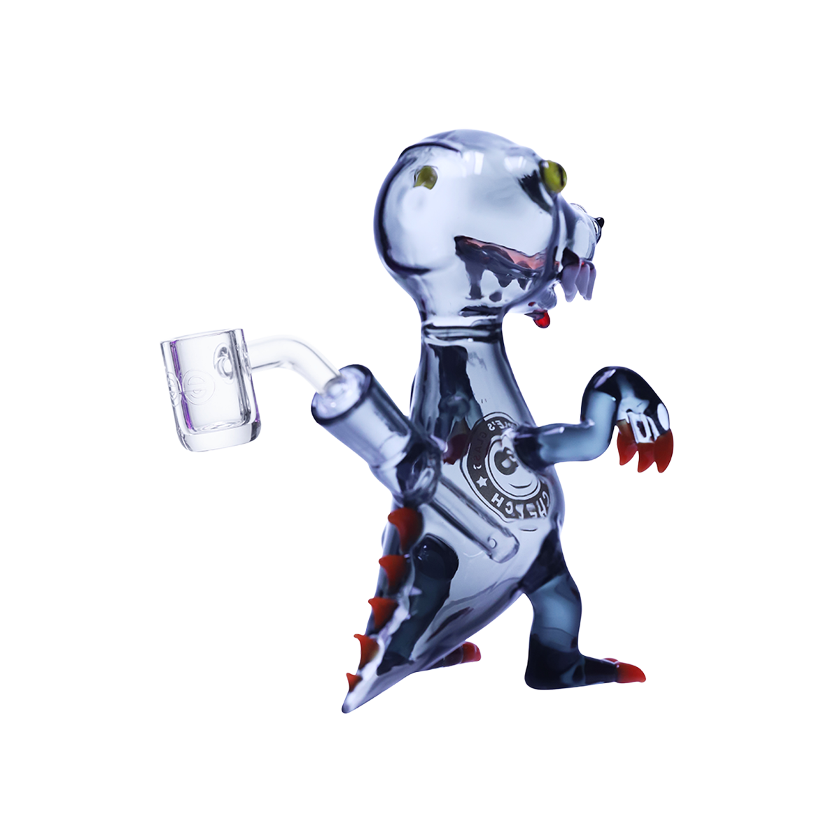 6" Playful glass dinosaur dab rig - Image 6