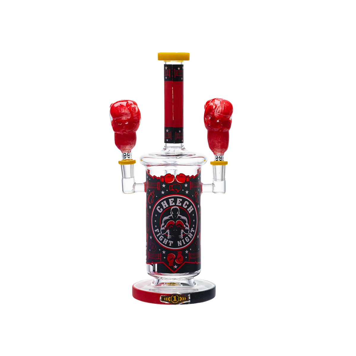 13" Heavy Hitter Boxing-Themed Glass Waterpipe - Image 7