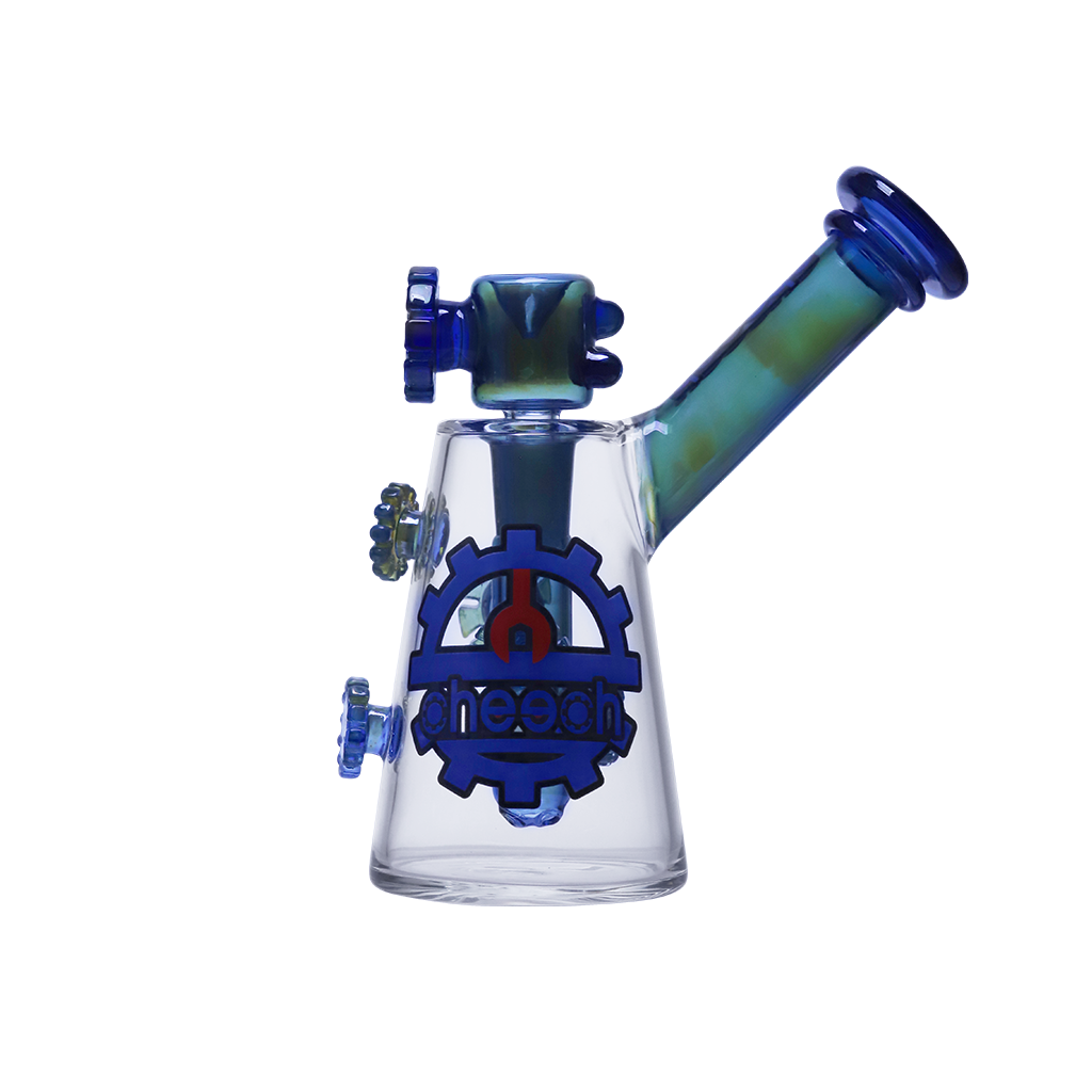 Cheech "Fumed Gears, Zero Adult Supervision" Glass Water Pipe - Image 2