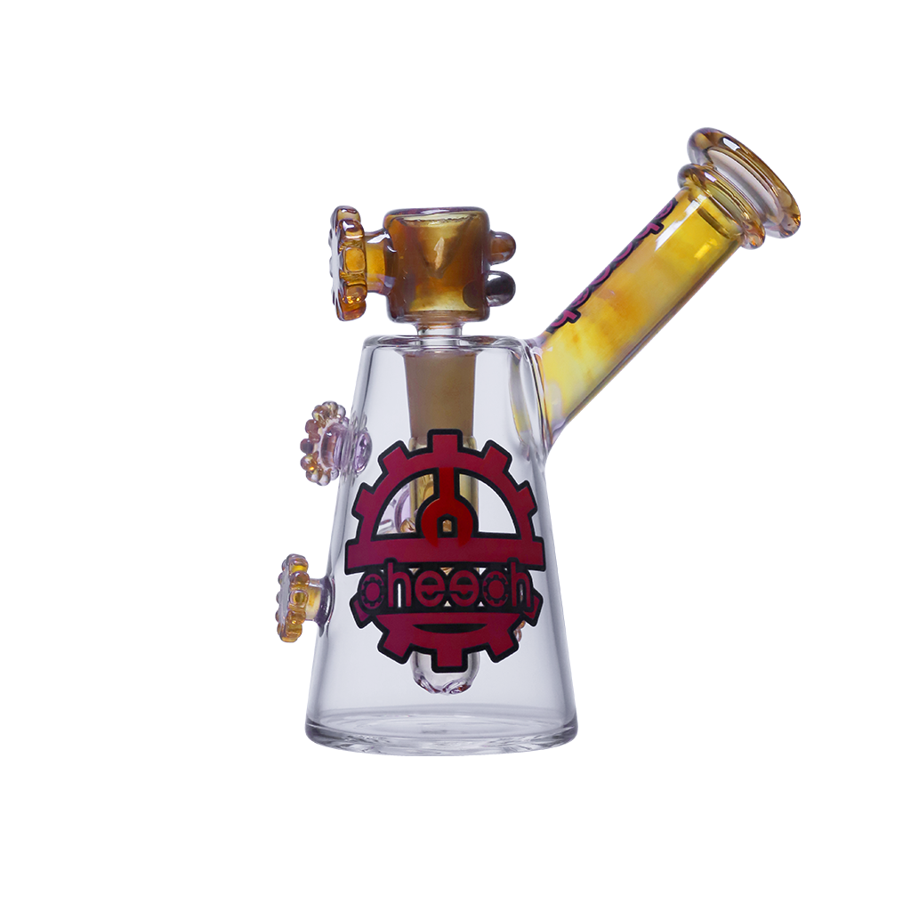 Cheech "Fumed Gears, Zero Adult Supervision" Glass Water Pipe - Image 4