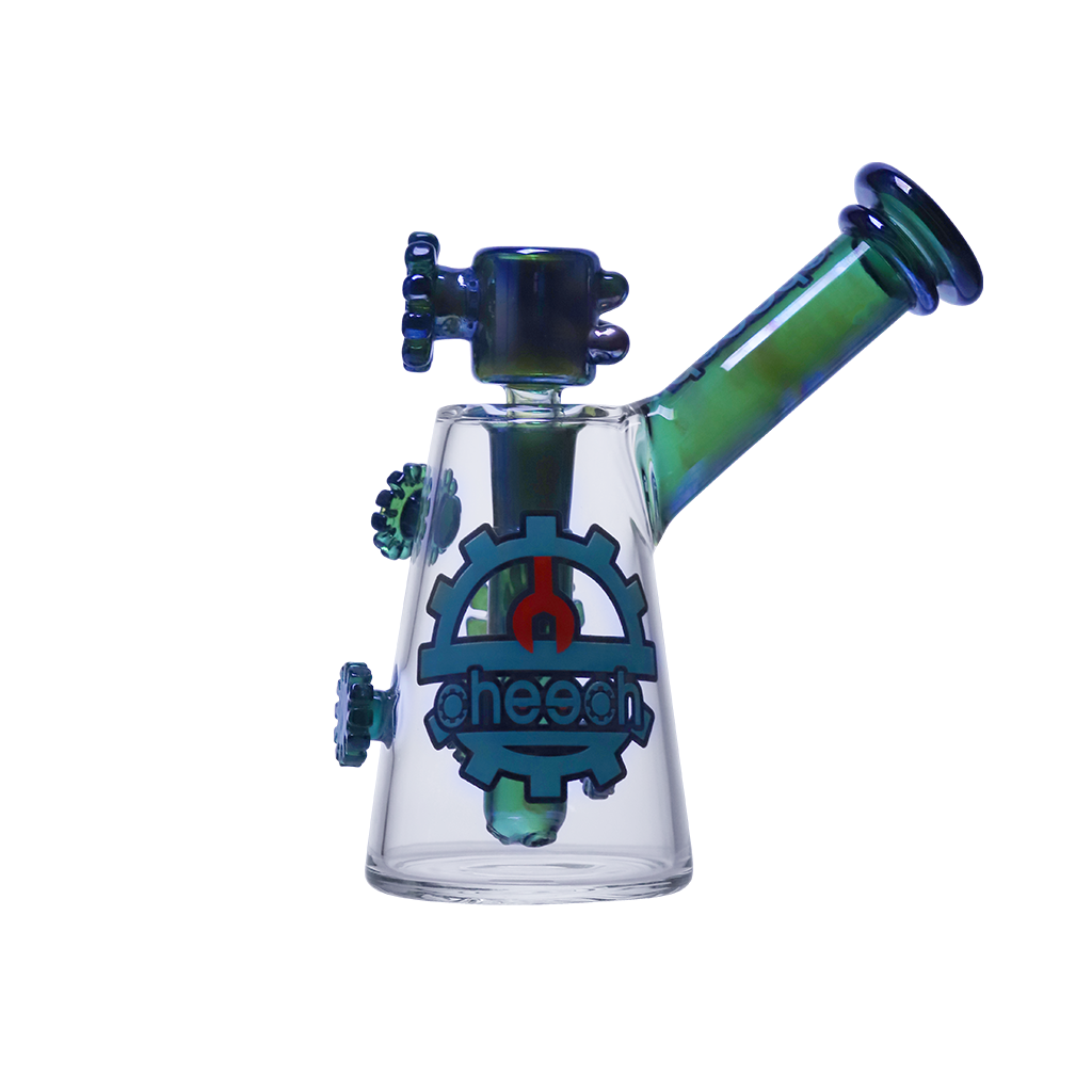 Cheech "Fumed Gears, Zero Adult Supervision" Glass Water Pipe - Image 7