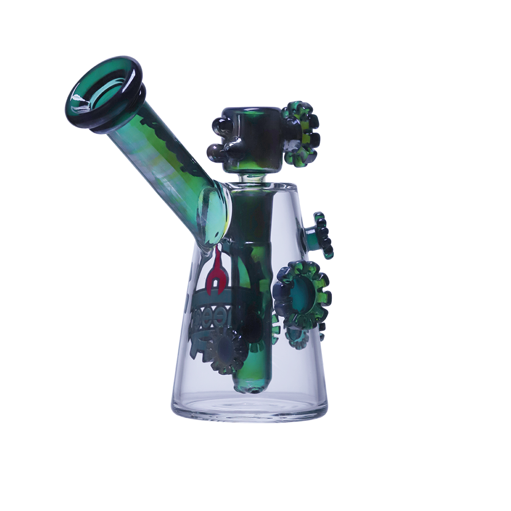 Cheech "Fumed Gears, Zero Adult Supervision" Glass Water Pipe - Image 8