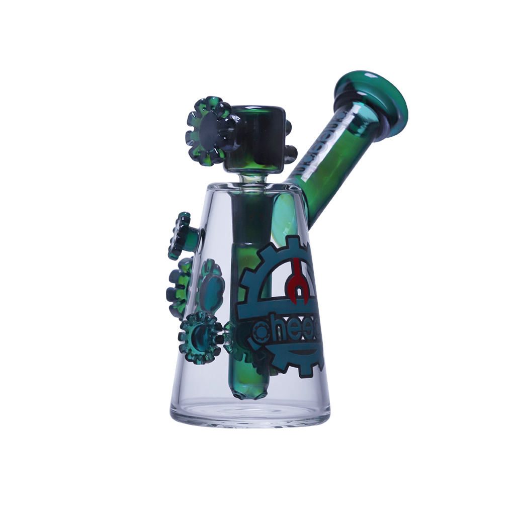 Cheech "Fumed Gears, Zero Adult Supervision" Glass Water Pipe - Image 9