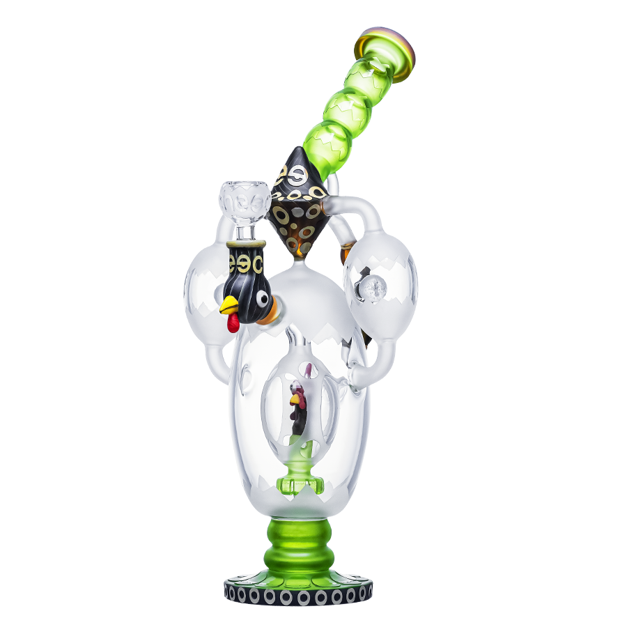 ROOSTER IN A EGG - GREEN