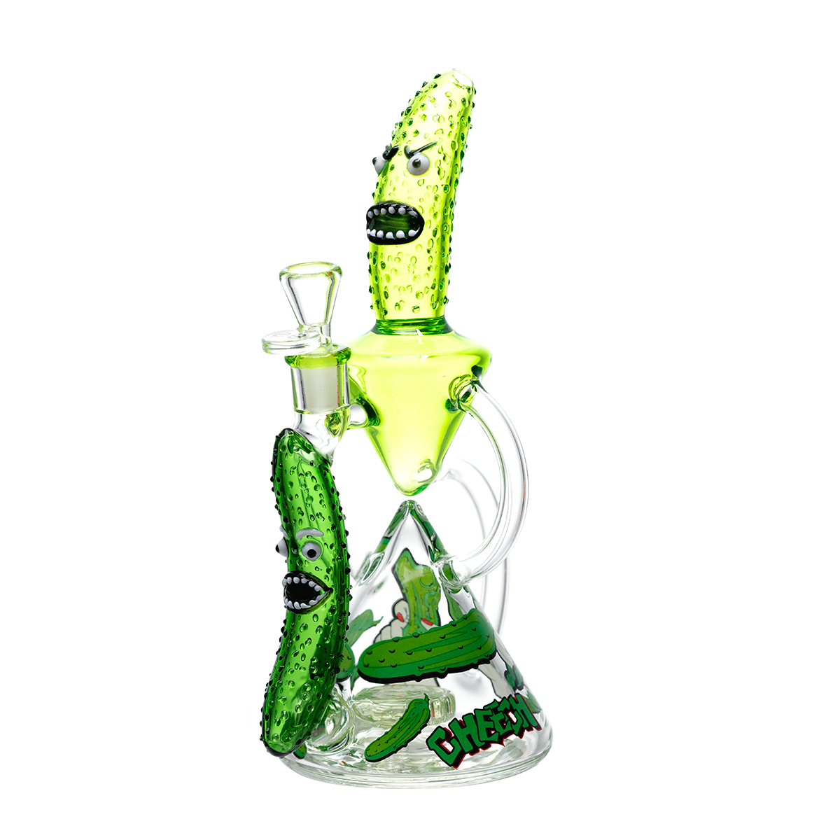 Cheech Pickled Character Glass Recycler Rig