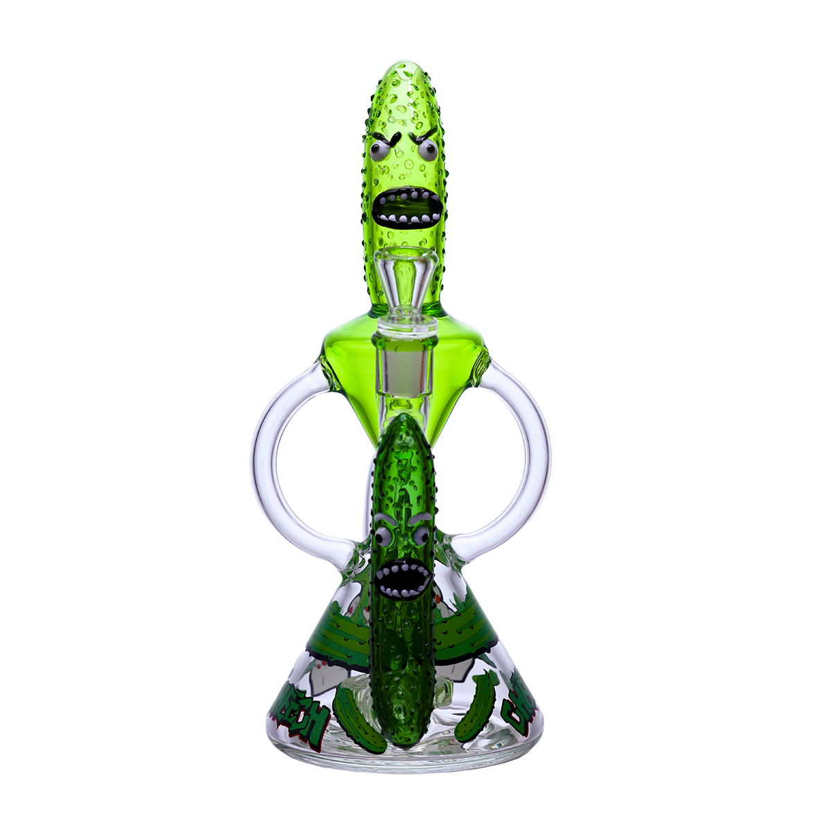 Cheech Pickled Character Glass Recycler Rig - Image 2