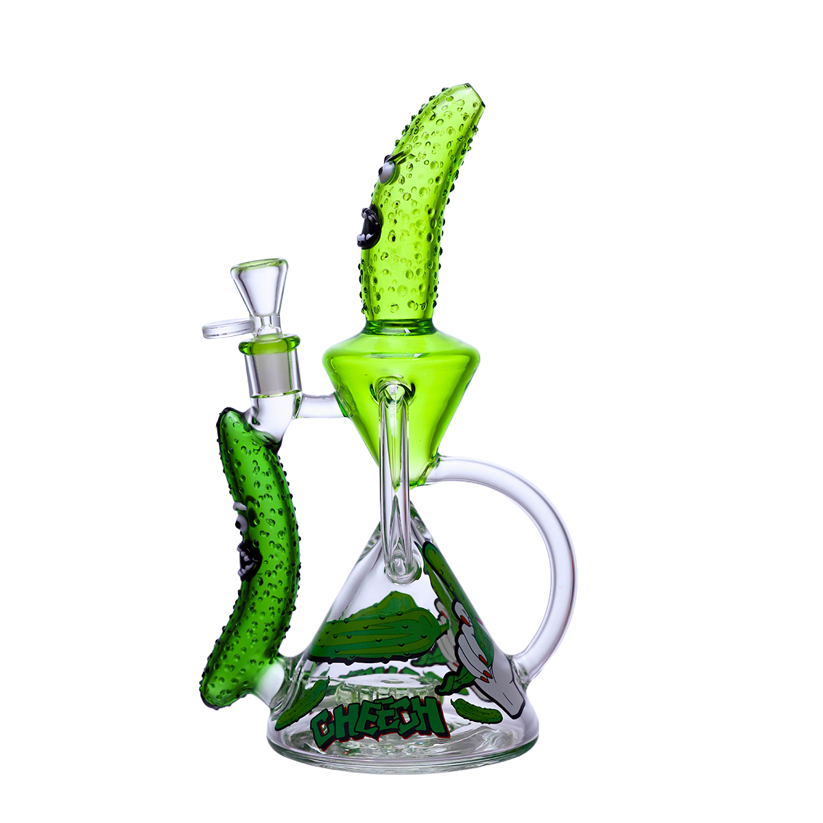 Cheech Pickled Character Glass Recycler Rig - Image 3