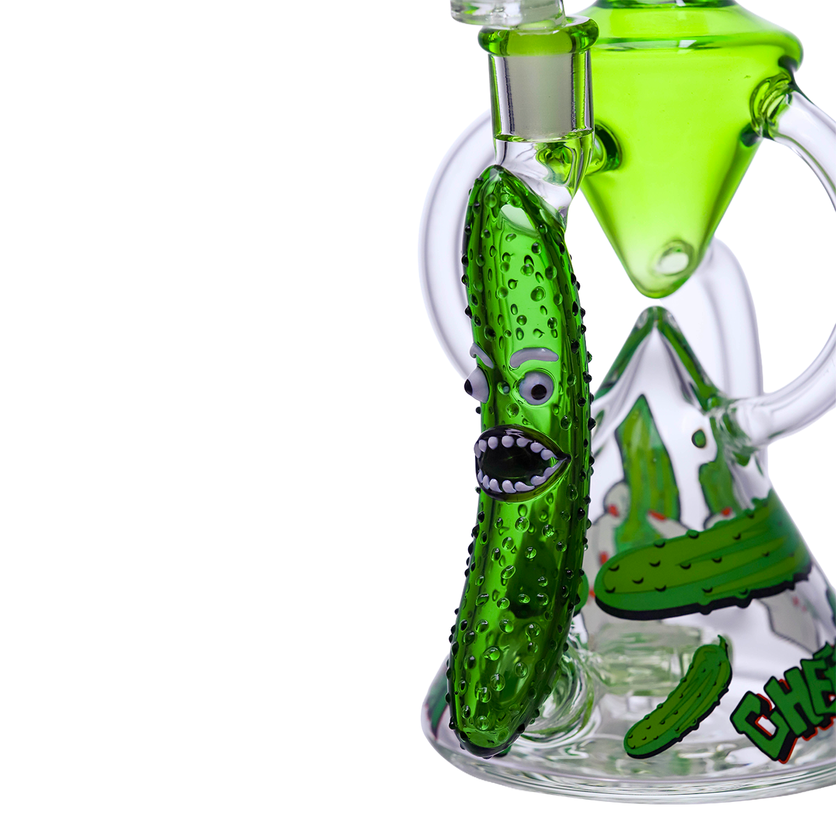 Cheech Pickled Character Glass Recycler Rig - Image 6