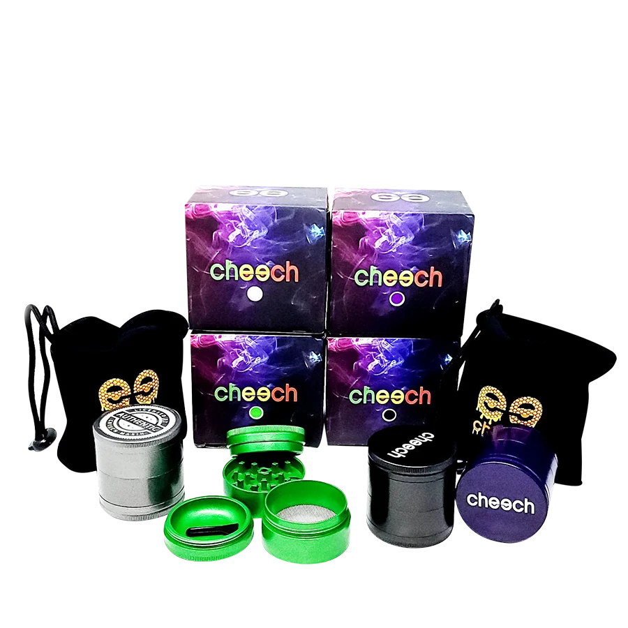 53MM CHEECH NON STICK GRINDER WITH POUCH AND BOX