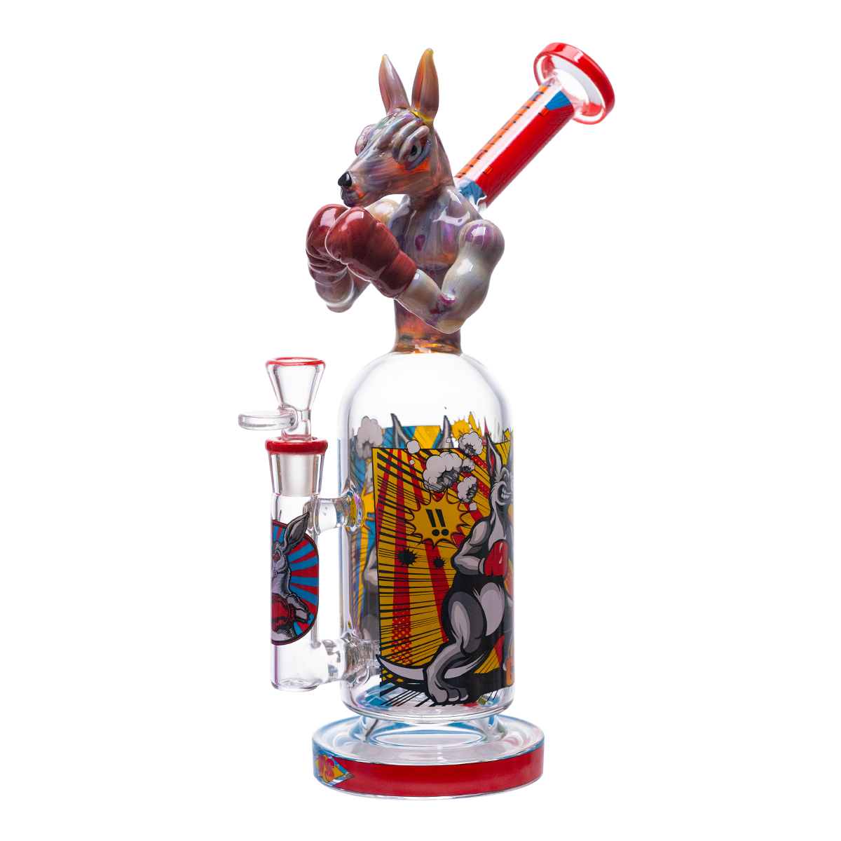 Kangaroo boxer knockout glass rig