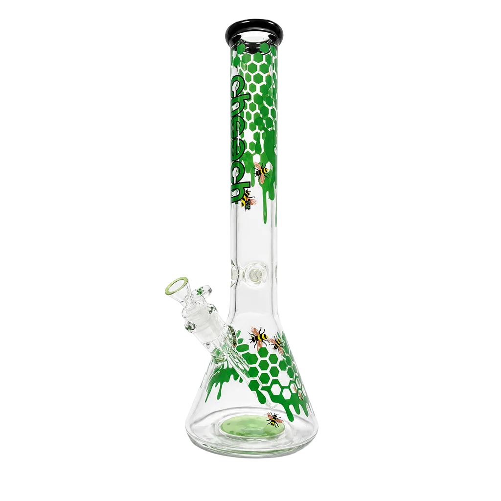 Cheech Honeycomb & Drip Bee Beaker Water Pipe