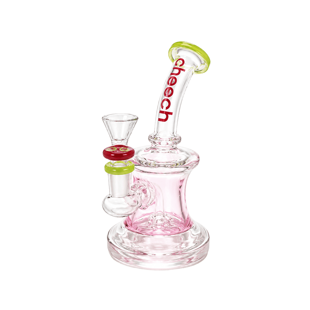 Cheech Opaque Accent Showerhead Perc Bent Neck Rig