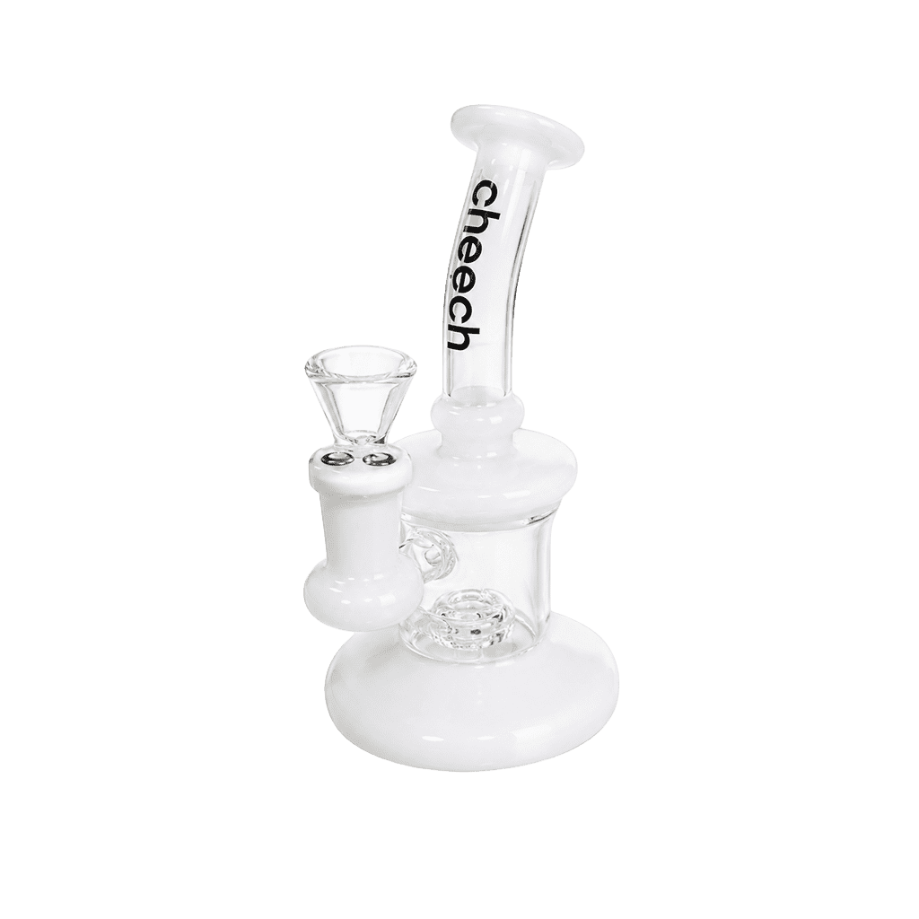 Cheech Opaque Accent Showerhead Perc Bent Neck Rig