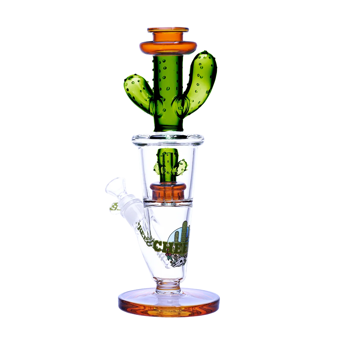 Cheech Desert Cactus Glass Water Pipe