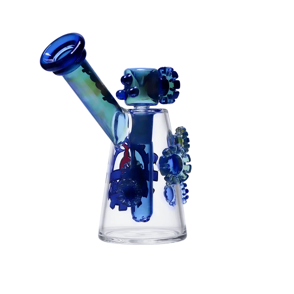 Cheech "Fumed Gears, Zero Adult Supervision" Glass Water Pipe