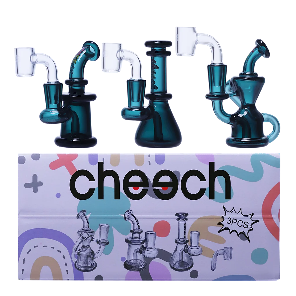 Cheech Glass "Rig Trio Bringing Major Heat" 3-Piece Concentrate Set