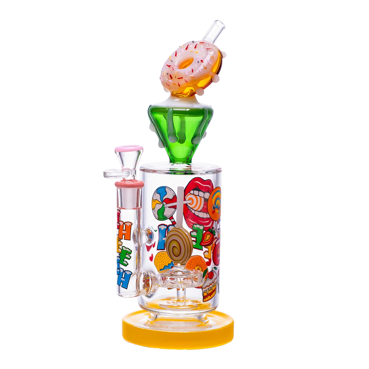 Candy-themed donut glass waterpipe